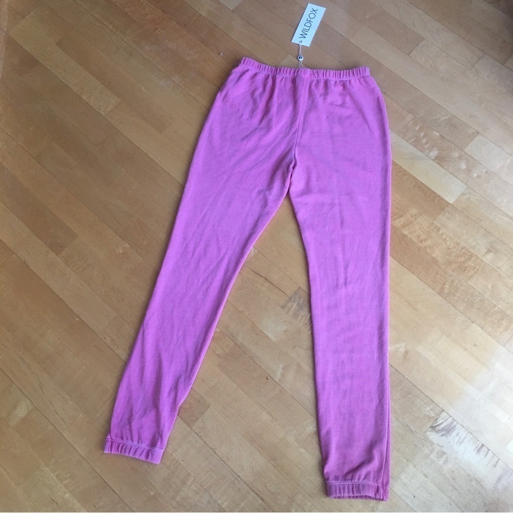 Wildfox “Del Sol Knox Pant” Sunshine Joggers, Bubblegum Pink, Yellow, Size XS - Picture 5 of 17